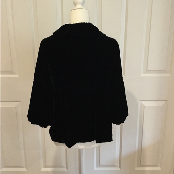 CAbi Black Opera Swing Velvet Cape S - Picture 6 of 8